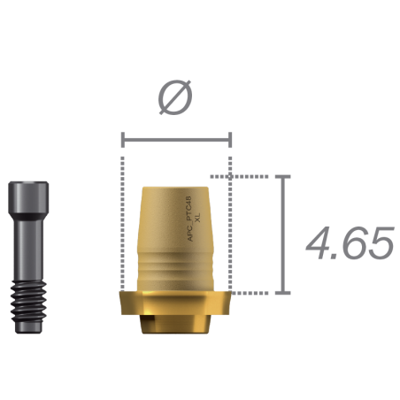 Interface titane + vis  - Soft Tissue Level® pas cher