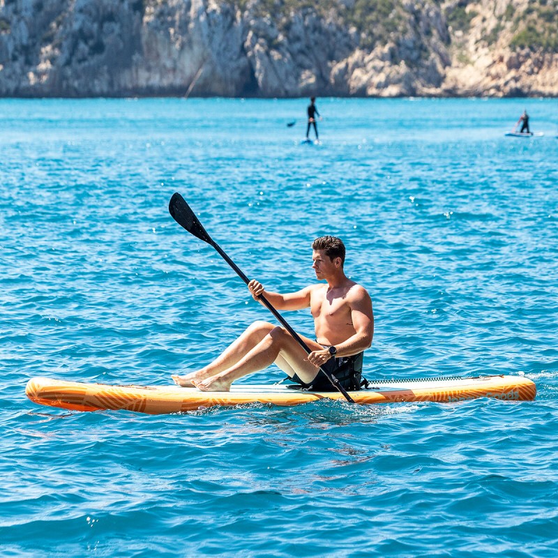 Planche de Paddle Surf Gonflable 2 en 1 avec Siège et Accessoires Siros InnovaGoods 10'5" 320 cm Pour