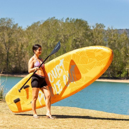 Planche de Paddle Surf Gonflable 2 en 1 avec Siège et Accessoires Siros InnovaGoods 10'5" 320 cm Pour