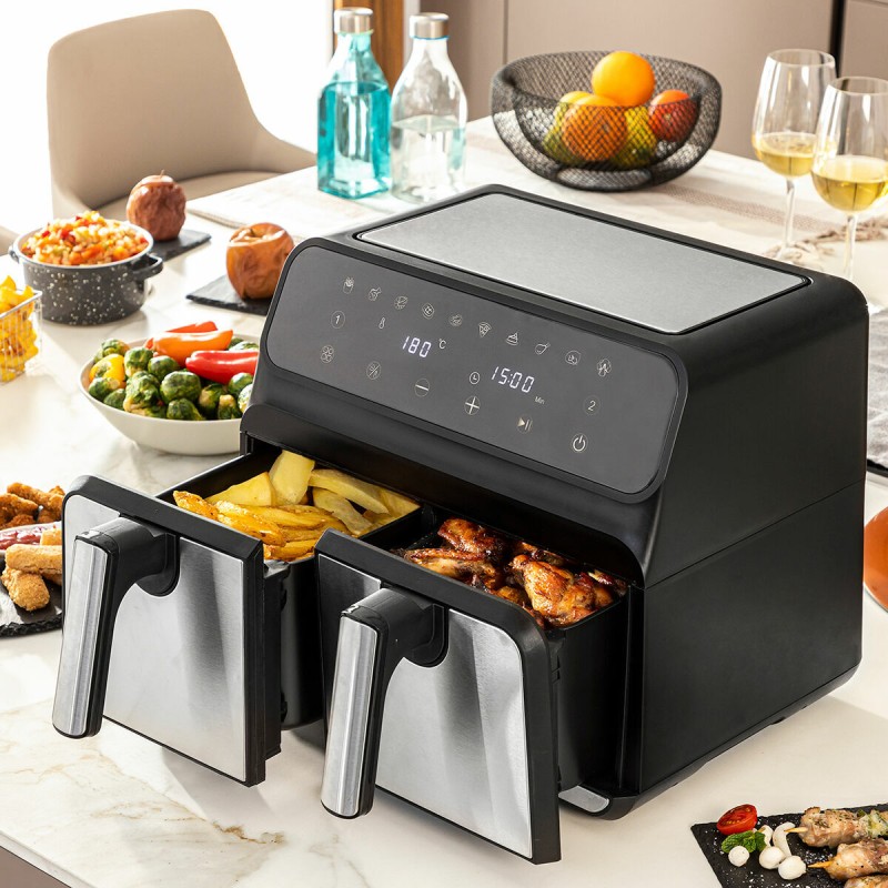 Friteuse sans Huile InnovaGoods Noir Acier inoxydable 3400 W 8 L (Reconditionné A) la livraison gratuite