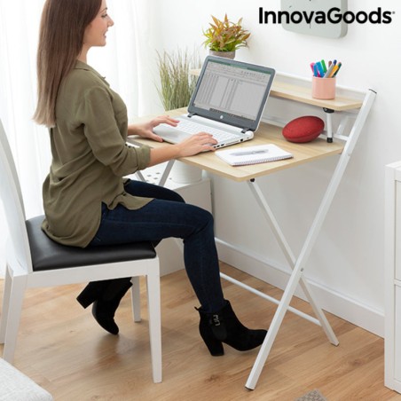 Bureau Pliable avec Étagère InnovaGoods Tablezy (Reconditionné B) prix