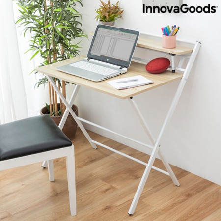 Bureau Pliable avec Étagère InnovaGoods Tablezy (Reconditionné B) prix