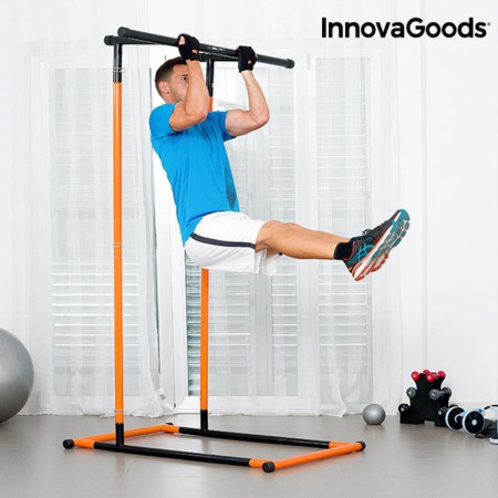 Barre de traction InnovaGoods IG811464 Acier Orange/Noir (Reconditionné C) les muscles