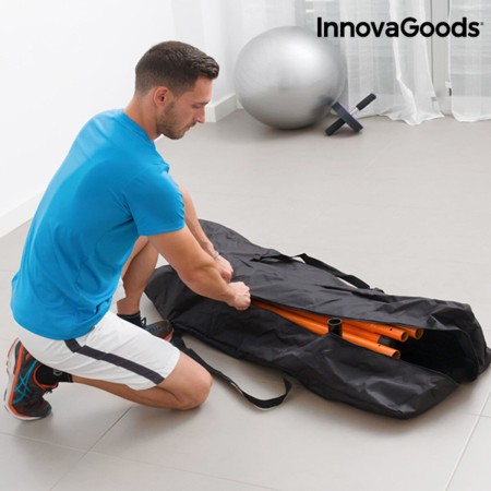 Barre de traction InnovaGoods IG811464 Acier Orange/Noir (Reconditionné C) les muscles