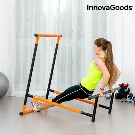 Barre de traction InnovaGoods IG811464 Acier Orange/Noir (Reconditionné C) les muscles