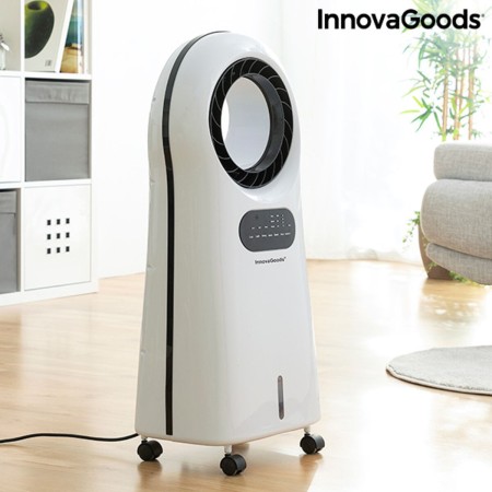 Climatiseur d'Évaporation Ioniseur Sans Lame avec LED InnovaGoods O·Cool 90W (Reconditionné B) le des métaux précieux