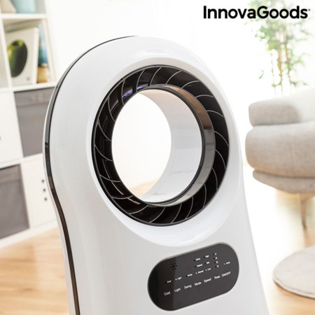 Climatiseur d'Évaporation Ioniseur Sans Lame avec LED InnovaGoods O·Cool 90W (Reconditionné B) le des métaux précieux