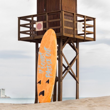 Planche de Paddle Surf Gonflable 2 en 1 avec Siège et Accessoires Siros InnovaGoods 10'5" 320 cm Orange (Reconditionné A) en stock