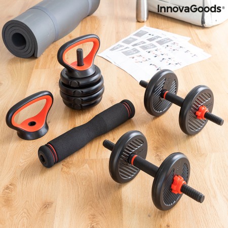 Ensemble de Poids Réglables6 en 1 avec Guide d’Exercices Sixfit InnovaGoods DUMBBELLS Fer (Reconditionné B) de la marque