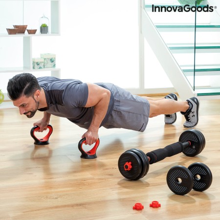 Ensemble de Poids Réglables6 en 1 avec Guide d’Exercices Sixfit InnovaGoods DUMBBELLS Fer (Reconditionné B) de la marque