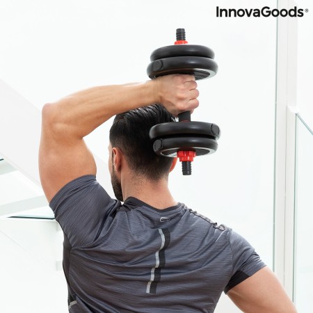 Ensemble de Poids Réglables6 en 1 avec Guide d’Exercices Sixfit InnovaGoods DUMBBELLS Fer (Reconditionné B) de la marque