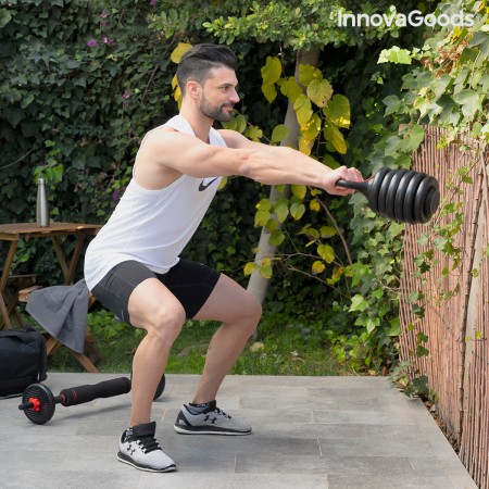 Ensemble de Poids Réglables6 en 1 avec Guide d’Exercices Sixfit InnovaGoods DUMBBELLS Fer (Reconditionné B) de la marque